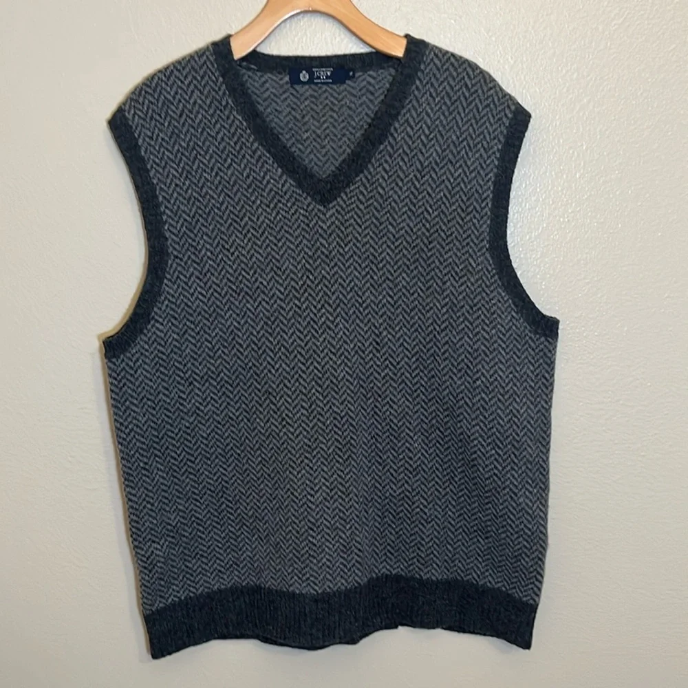 J. Crew Grey Lambswool Vest